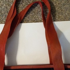 Trader Joe’s Reusable Tote Bag Black/Red 20 in L x 6 in W x 12 in H