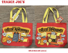 Trader Joe’s NWT 🧀 Cheese HEAVY DUTY COTTON REUSABLE GROCERY SHOPPING TOTE BAG