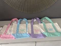 NEW Trader Joe’s Pastel Mini Totes 2025 set of 8 LIMITED EDITION NWT!!