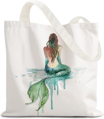 FBB Ocaen Beachy Ocean Sea Fish Reusable Grocery Shopping Bag