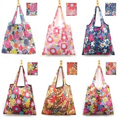 6 PCS Reusable Grocery Bags Extra Large 50 LBS Foldable Washable Nylon Tote