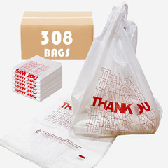 Shopping Bags/Thank You Bags/Reusable and Disposable Grocery Bag – Measures 11.5