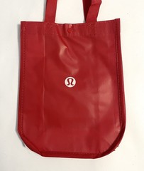 Lululemon Red Reusable Bag Snap Closure Tote