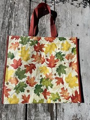 🍁FALL 🍁🍁Reusable Tote Bag ~ 20″ X 18″ X 8″ ~ FALL LEAVES by HOMEGOODS