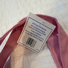 Trader Joe’s Mini Pastel Canvas Tote Bag Pink/Beige Cotton/Poly 13x10x6