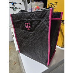 T-Mobile Insulated Reusable Polypropylene Lunch/Shopping Bag Black Pink