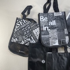Lululemon Lot Of 30 Reusable Shopping Bags Various Colors & Size