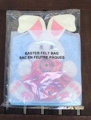 Avon (Qty 2) Easter Bunny Felt Tote Gift Bag by Avon ~ NIP! So Cute!!!