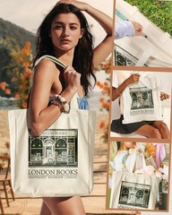 Large Canvas Tote Bag for Women – with Zipper and Inner Pocket Aesthetic Cute…