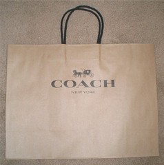 Authentic Coach Gift Shopping Paper Bag Medium Size