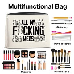Funny Medicine Makeup Bag Gifts for Nurse Practitioner Pharmacist Patient FUR