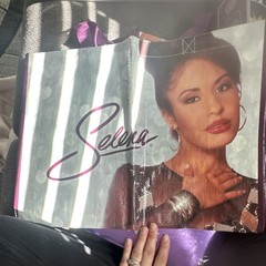 H-E-B Selena Foldable Reusable Shopping Bag Purple Plastic Contemporary Tote