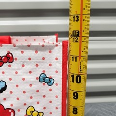 Hello Kitty 50th Anniversary Reusable Grocery Shopping Tote Bag Sanrio Daiso NEW