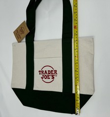 Trader Joes PINK Striped Mini Canvas Tote Bag Rare NWT 2026 Free Gift🎁Fast Ship
