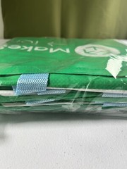 MakeSpace Reusable Tote Bags, 5-Pack (Large Capacity Foldable Bags with Durable