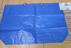 IKEA FRAKTA Medium Blue Durable Shopping Bag 17 ¾x7x17 ¾ “- 10 Gal – New