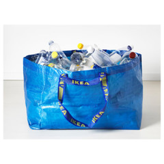 pack of 10 New IKEA Frakta, BLUE BAG, LARGE, Strong Shopping Grocery Storage Bag