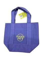 Trader Joe’s Mini Canvas Tote Bag Halloween Hottest It Bag Limited Purple 🎃