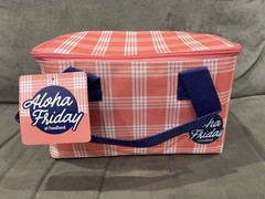 FOODLAND INSULATED LUNCH BAG TOTE REUSABLE PINK PALAKA NEW HAWAII EXCLUSIVE