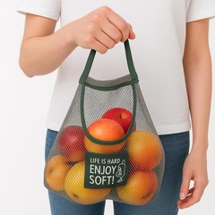 Durable Reusable Hanging Storage Mesh Bags for Fruits, Vegetables, Garlic, Gi…