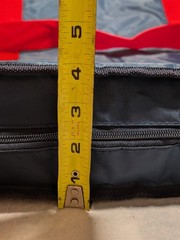 Costco Wholesale Reusable Insulated Thermal Bag. Backpack/Hand Straps. Blue/Red
