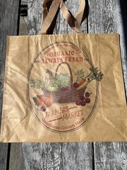 NEW TJX – Farmers Market Themed – ORGANIC -🍒L Reusable Shopping Tote Eco Bag