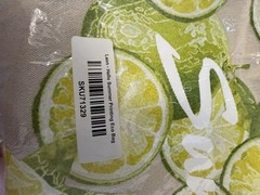 Hello Summer Lime Fruit Print Eco Reusable Shopping Bag SKU71329
