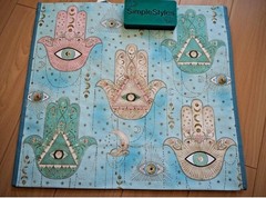 Hamsa Evil Eye Protection Reusable Shopping Market Large Durable Gift Bag NWT