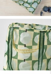 IKEA Sotronn Pale Yellow/Multicolor Folds Into It’s Pocket Shopping Tote Bag