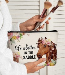 Western Horse Boots Flower Life is Better in the Saddle Funny horse 2