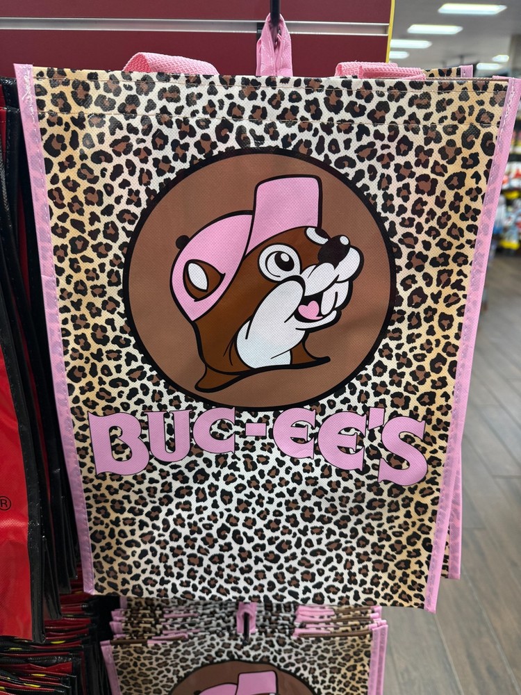 NEW with TAGS Buc-ee’s Leopard Pink Print Reusable Bag FREE SHIPPING