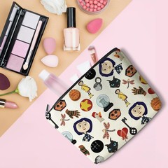 LONGXIN Mr. Bobinsky Cosmetic Make up Bag The Secret Door Lover Gift Beige