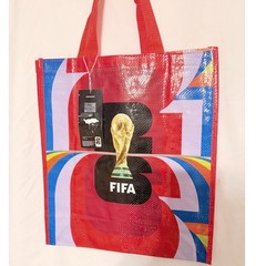 FIFA World Cup 2026 Official Licensed Reusable Tote Bag Red Multi Color New