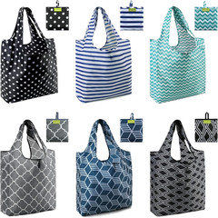 Grocery Bags | Reusable Gift Bags, Large Tote for Women & Foldable Beach Bag – 6