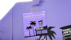 Trader Joe’s Extra Large Lavender Insulated Tote Bag, Cooler, Hot/Cold, Grocery