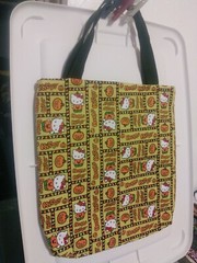 Hello Kitty Halloween Tote Bag completely reversible 13″ x 11″ x 2″ + 7″ handle