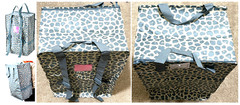 IKea PLUGGHAST Frakta Zipper Storage Backpack Bag Leopard Patterned Blue New