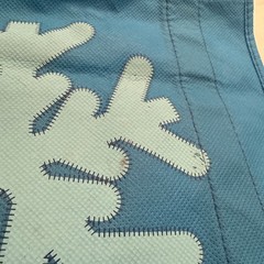 Publix Reusable Tote Light Blue Bag Christmas Snowflake Holiday – Green Bag