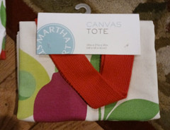 Martha Stewart Canvas Tote 19x17x16 100% Cotton new Never Used