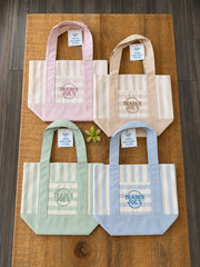 Trader Joe’s 2026 Striped Mini Tote Bag Set of 4 LIMITED Summer Drop Viral Bag