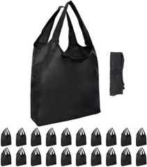20 Pack Durable Folding Large Kitchen Reusable Shopping Bags With Handles Bulk R