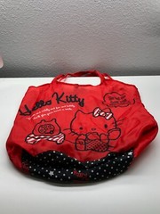 Hello Kitty Eco Bag Red Lightweight Reusable Foldable Shopping Tote 13″x17″