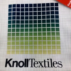 Knoll Textiles Fabrics Upholstery Design Vinyl Promo Gift Shopping Bag Tote NEW