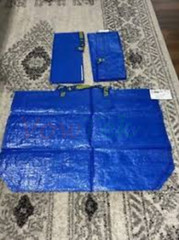 Three IKEA Medium ECO Friendly FRAKTA Tote for grocery shopping laundry storage