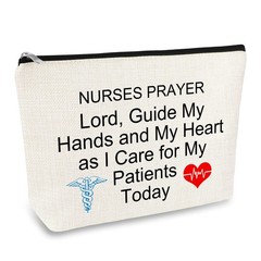 Nurse Prayer Gifts Makeup Bag Nursing Student Graduation Inspirational 380