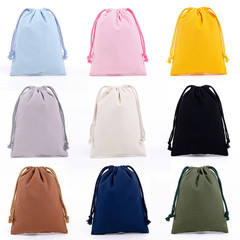 Drawstring Bag Cotton Storage Organizer Tote Portable Handbags Grocery Shopping