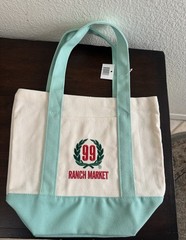 99 Ranch Market Canvas Mini Tote Bags Set of 5 Reusable Multicolor
