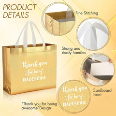 Sanwuta 12 Pcs Cna Week Appreciation Gift Bag with Handle for Nurse Graduation E