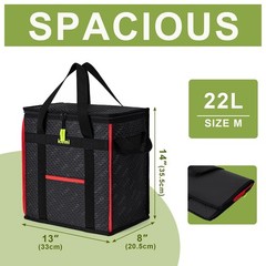 2-Pack XL Insulated Reusable Grocery Bags Premium Quality Cooler Bags insulat…