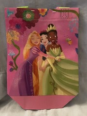 NEW Disney Princess 2 Pack Mini Reusable Halloween Bags w/ Handles Pink/Blue